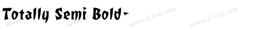 Totally Semi Bold字体转换